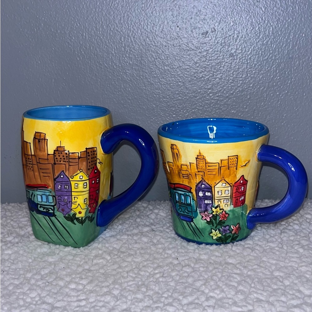 💙SAN FRANCISCO HAND PAINTED MUGS💙 - Picture 2 of 3